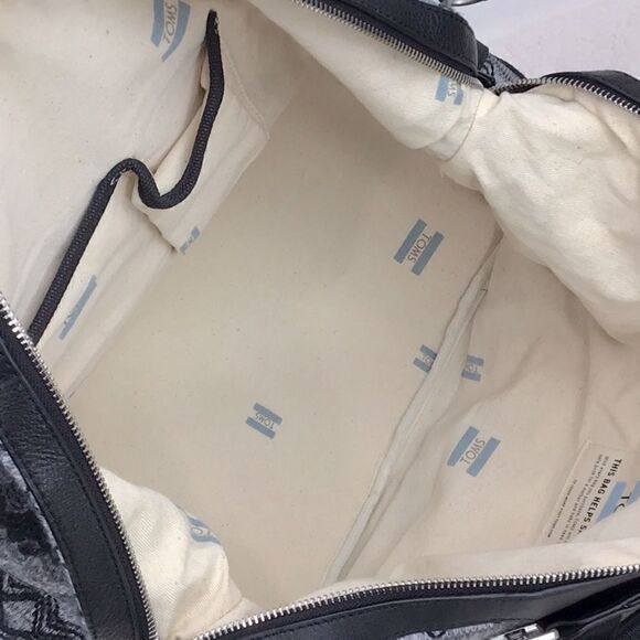 TOMS Seeker Weekender Bag in Black Multi Sweater Felt - Picture 15 of 15